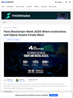 Paris Blockchain Week 2026 Focuses on Institutional Adoption