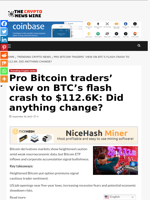 Pro Bitcoin traders' view on BTC’s flash crash to $112.6K: Did anything change? - The Crypto News Wire
