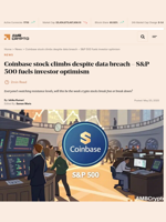 Coinbase stock climbs despite data breach - S&P 500 fuels investor optimism - AMBCrypto