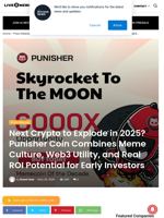 Next Crypto to Explode in 2025? Punisher Coin Combines Meme Culture, Web3 Utility, and Real ROI Potential for Early Investors | Live Bitcoin News