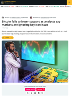 Bitcoin Consolidates At $74,000 As Stocks Continue Exuberant Rebound