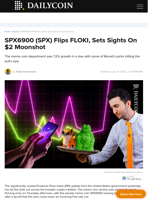 SPX6900 (SPX) Flips FLOKI, Sets Sights On $2 Moonshot - DailyCoin