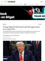 Trump-linked Truth Social seeks SEC approval for two crypto ETFs 