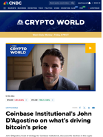 Coinbase Institutional's John D'Agostino on what's driving bitcoin's price