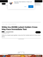 Shiba Inu (SHIB) Latest Golden Cross May Face Immediate Test - U.Today