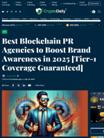 Best Blockchain PR Agencies to Boost Brand Awareness in 2025 [Tier-1 Coverage Guaranteed] - Crypto Daily