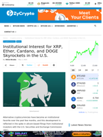 Institutional Interest for XRP, Ether, Cardano, and DOGE Skyrockets in the U.S. ⋆ ZyCrypto