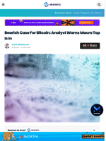 Bearish Case for Bitcoin: Analyst Warns Macro Top Is In