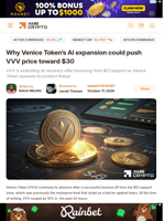 Why Venice Token's AI expansion could push VVV price toward $30 - AMBCrypto