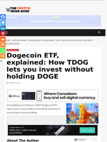 Dogecoin ETF, explained: How TDOG lets you invest without holding DOGE - The Crypto News Wire