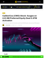 CaliberCos (CWD) Stock: Surges on $15.9M Preferred Equity Deal & ATM Activation