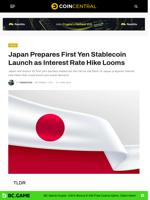 Japan Prepares First Yen Stablecoin Launch as Interest Rate Hike Looms - CoinCentral