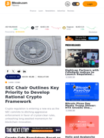 SEC Chair Outlines Key Priority to Develop Rational Crypto Framework – Regulation Bitcoin News