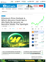 Ethereum Price Outlook & Which Altcoins Could See A 40x Rally By January as Remittix Steals The Spotlight