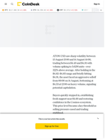 ATOM Faces Sharp Decline Amid High-Volume Selloff