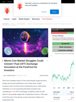 Meme Coin Market Struggles Could Cement 1Fuel (OFT) Exchange Innovation at the Forefront for Investors - NullTX