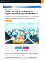 Zcash Leads Privacy Token Rally as Market Cap Surges