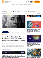Asia Accelerates De-Dollarization in ASEAN Currency Overhaul Plan – Economics Bitcoin News