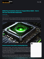 NVDA Price Prediction: Bulls Are Trapped Below $220 — Here's the Line That Decides September - Blockchain.News