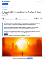 3 Made in USA Coins to Watch in The Fourth Week of July