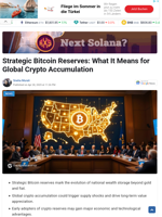 Strategic Bitcoin Reserves: What It Means for Global Crypto