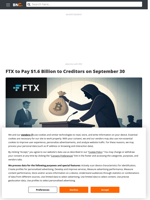 FTX to Pay $1.6 Billion to Creditors on September 30 - Brave New Coin