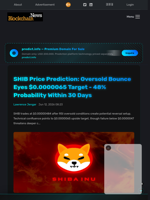 SHIB Price Prediction: Oversold Bounce Eyes $0.0000065 Target - 48% Probability Within 30 Days - Blockchain.News