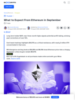 What to Expect from Ethereum Price in September 2025
