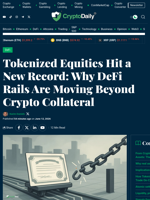 Tokenized Equities Set Record as DeFi Taps Real Assets
