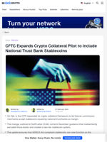 CFTC Quietly Corrects Stablecoin Guidance for US Banks