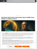 BlackRock’s Larry Fink Says Tokenization Is the Future: Why SUBBD Token Is the Smartest Play