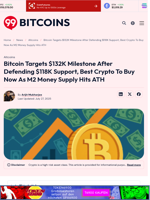 Best Crypto To Buy Now: BTC Rallies Amid Global M2 Spike