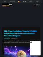 BTC Price Prediction: Targets $75,000 by May 2026 as Technical Indicators Show Mixed Signals - Blockchain.News