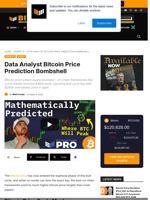 Data Analyst Bitcoin Price Prediction Bombshell