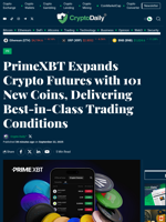 PrimeXBT Expands Crypto Futures with 101 New Coins, Delivering Best-in-Class Trading Conditions - Crypto Daily