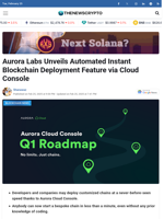 Aurora Labs Unveils Automated Instant Blockchain Deployment Feature via Cloud Console - TheNewsCrypto