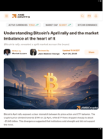 Understanding Bitcoin’s April rally and the market imbalance at the heart of it - AMBCrypto