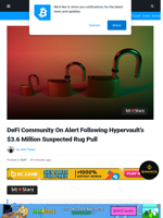 DeFi Community On Alert Following Hypervault’s $3.6 Million Suspected Rug Pull | Bitcoinist.com