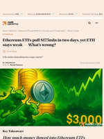 Ethereum ETFs pull $175mln in two days, yet ETH stays weak — What’s wrong? - AMBCrypto
