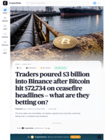 Can US-Iran new peace deal signal keep Bitcoin above $70,000?