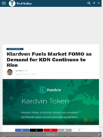 Klardven Fuels Market FOMO as Demand for KDN Continues to Rise - TechBullion