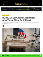 Nvidia, Amazon, Tesla Lose Billions After Trump China Tariff Threat - CoinCentral