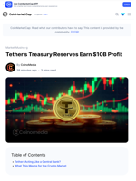 Tether’s Treasury Reserves Earn $10B Profit: Guest Post by CoinoMedia | CoinMarketCap