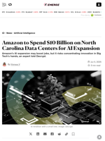 Amazon to Spend $10 Billion on North Carolina Data Centers for AI Expansion - Decrypt