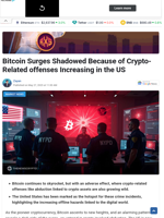 Bitcoin Surges Shadowed Because of Crypto-Related offenses Increasing in the US