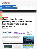 Qatar bank taps JPMorgan’s blockchain for faster US dollar payments - The Crypto News Wire