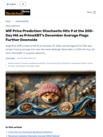 WIF Price Prediction: Stochastic Hits 9 at the 200-Day MA as PrimeXBT's December Average Flags Further Downside - Blockchain.News