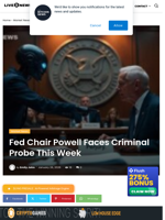 Fed Chair Powell Faces Criminal Probe This Week | Live Bitcoin News