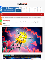 Bitcoin defies recent tech stocks sell-off. Are bulls eyeing a $70K rally? - The Crypto News Wire