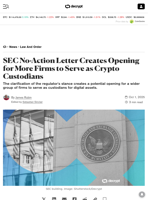 SEC No-Action Letter Creates Opening for More Firms to Serve as Crypto Custodians - Decrypt